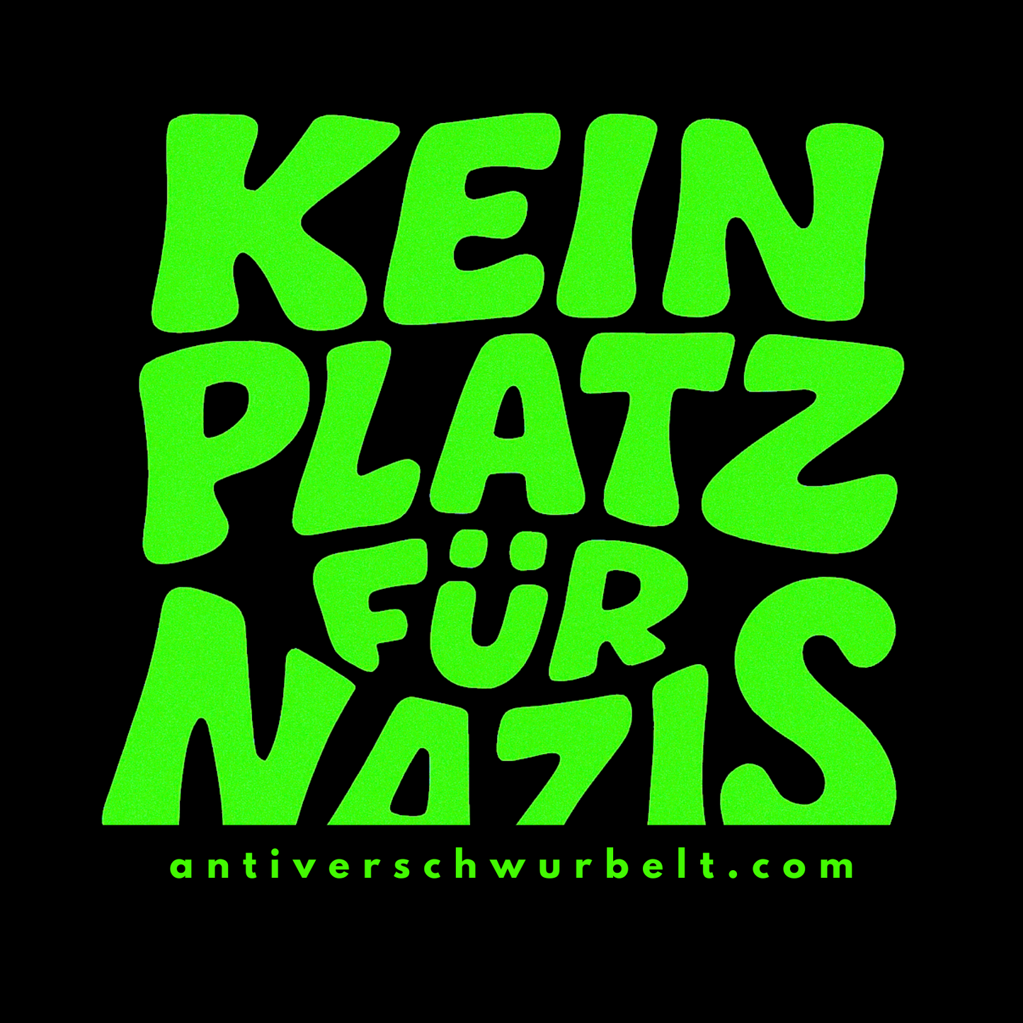 „KEIN PLATZ FÜR NAZIS“-Sticker