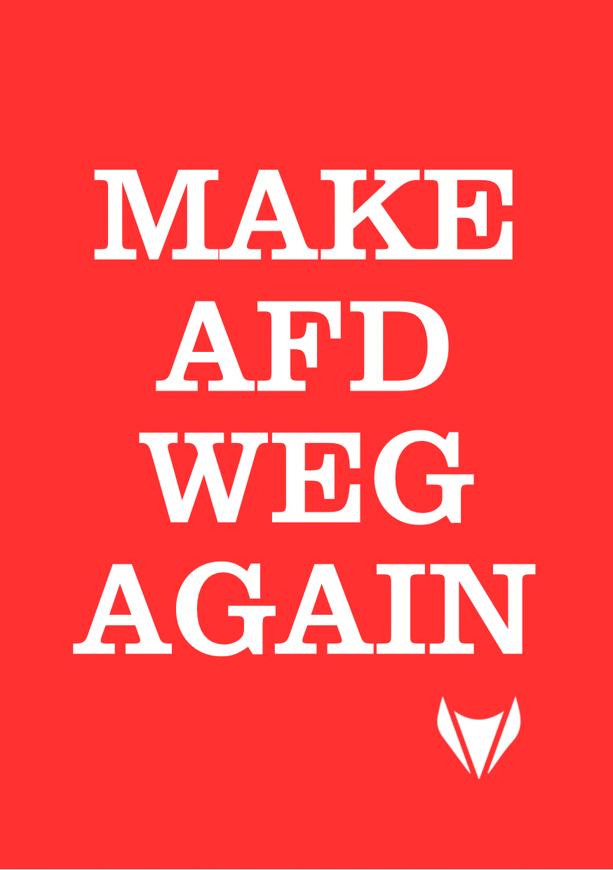 „MAKE AFD WEG AGAIN“-Sticker