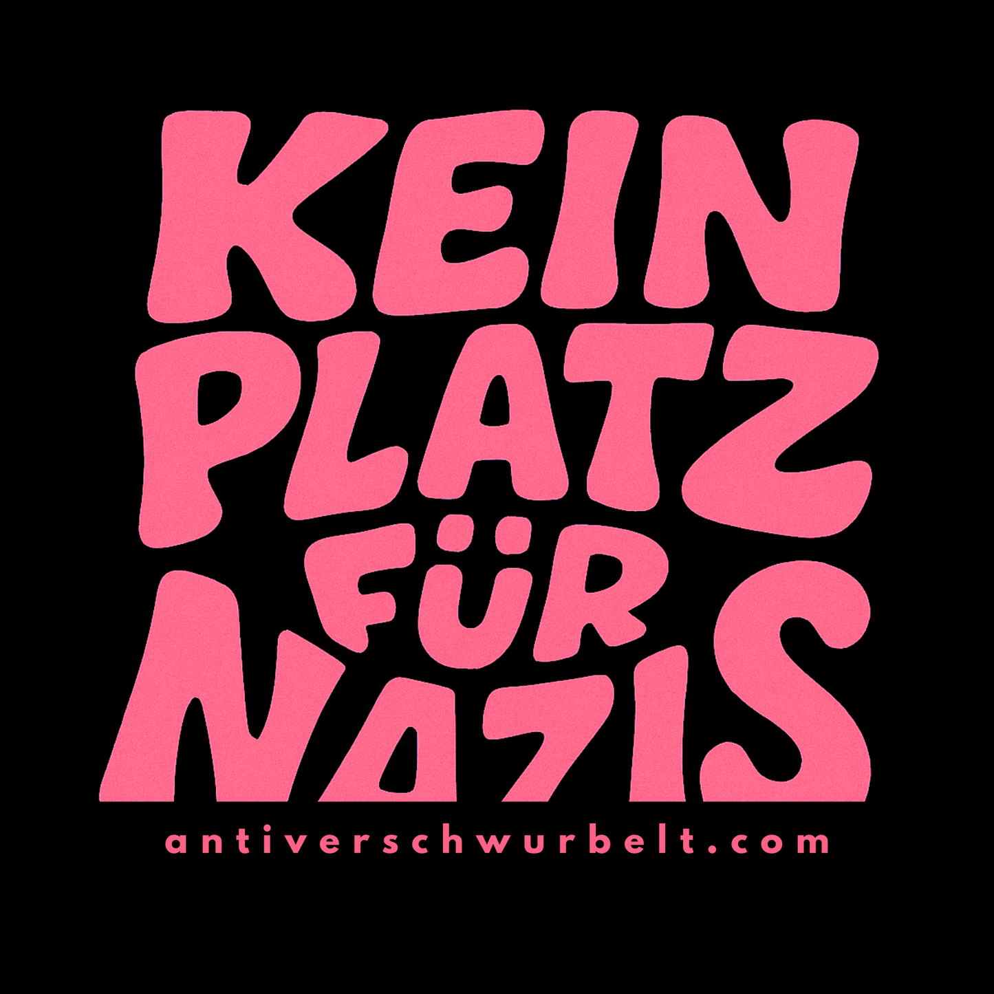 „KEIN PLATZ FÜR NAZIS“-Sticker