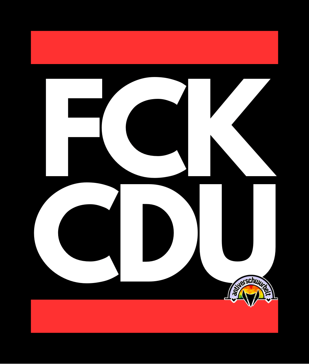 "FCK CDU"-Sticker