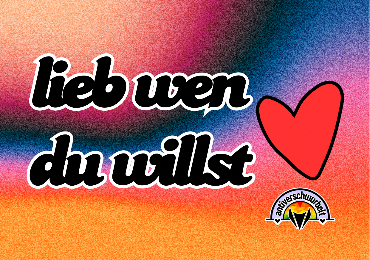 „lieb wen du willst“-Sticker