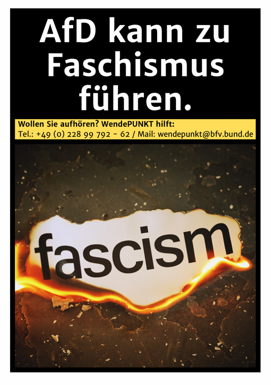 „AfD-Packungshinweis 3“-Sticker