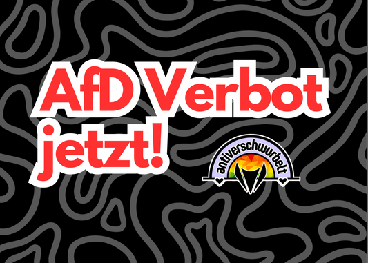 „AfD Verbot jetzt!“-Sticker