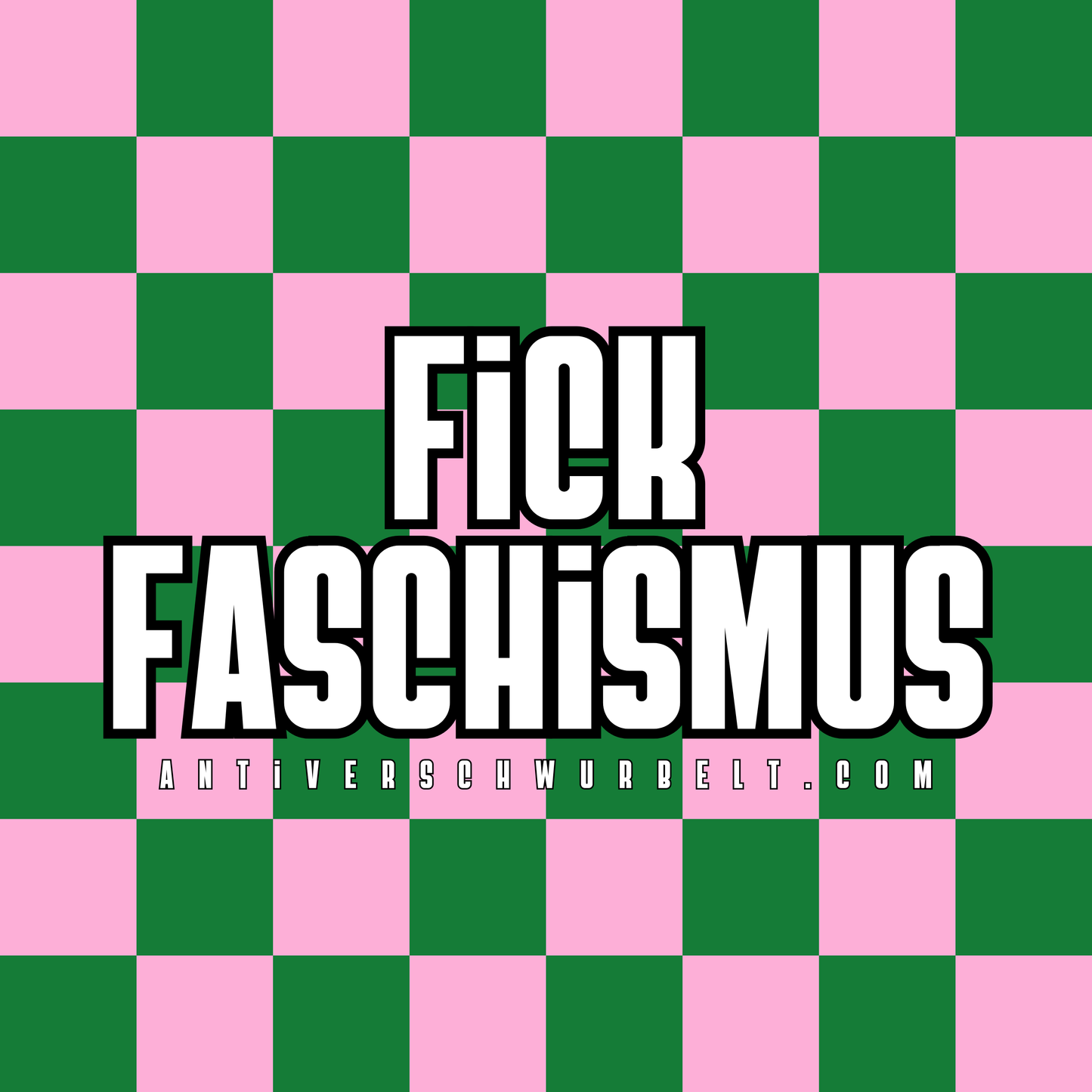„F*ck Faschismus“-Sticker