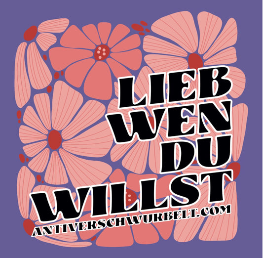 „Lieb wen du willst“-Sticker