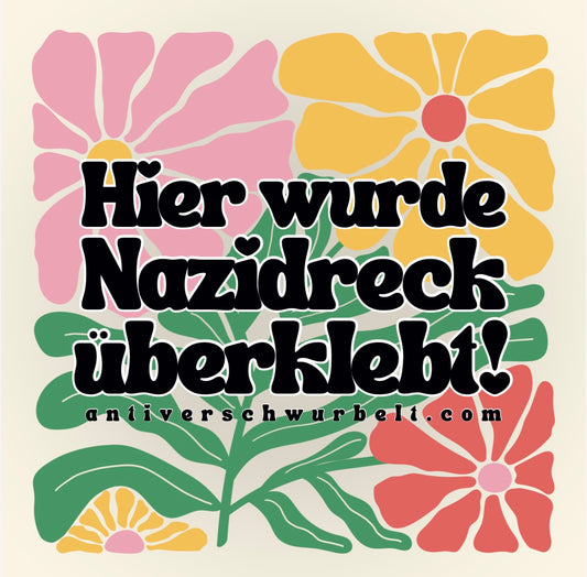 „Nazidreck“-Sticker