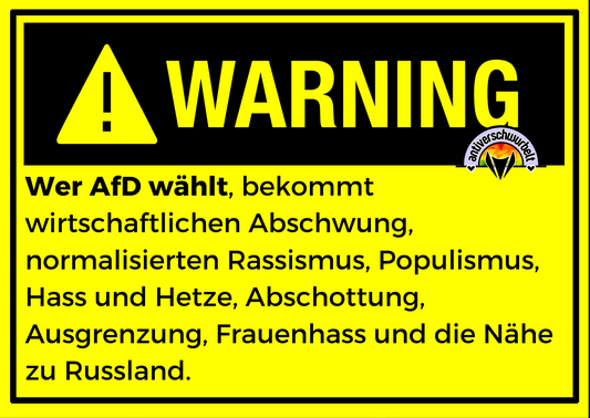 Warning-Sticker