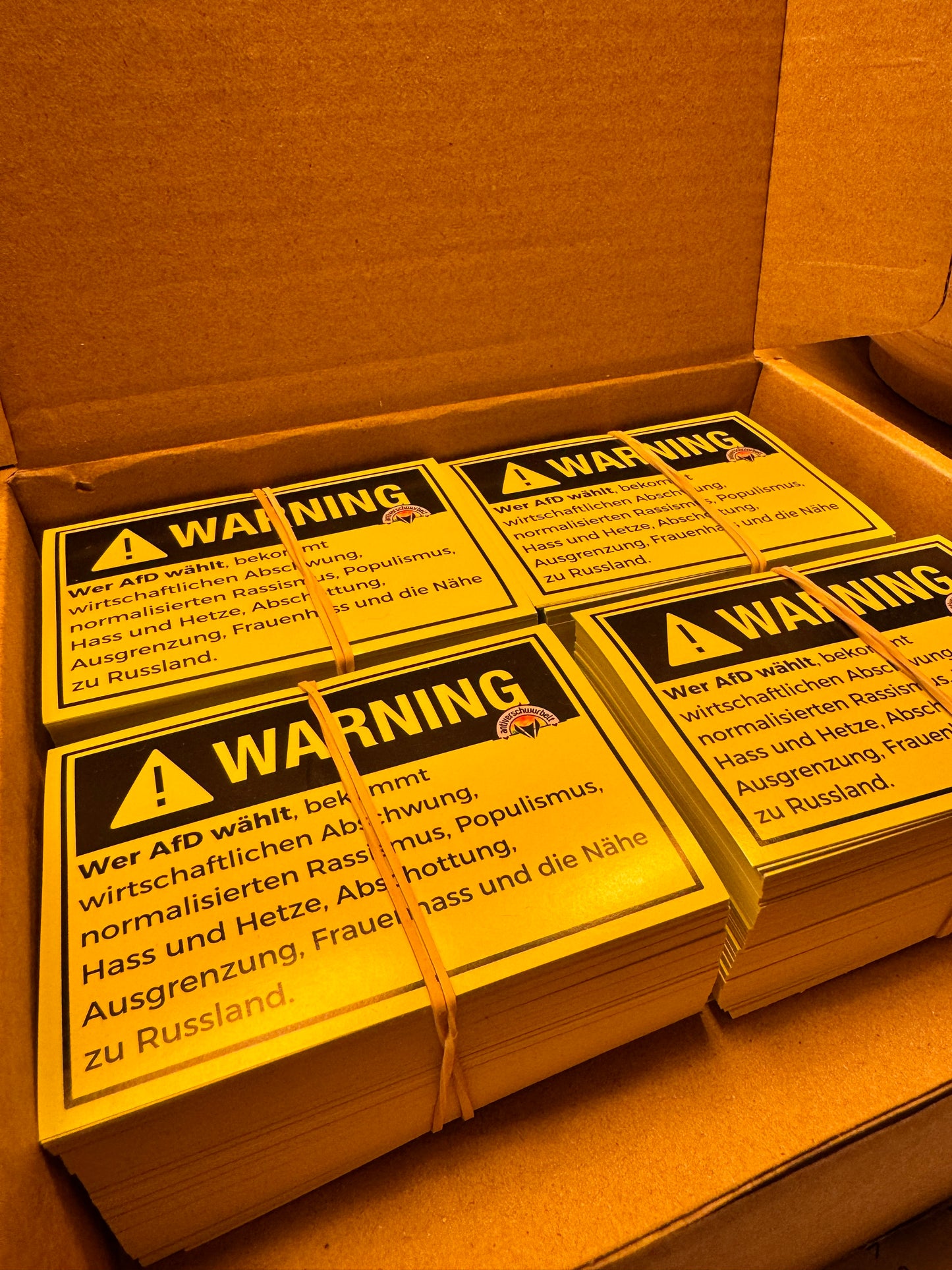 Warning-Sticker